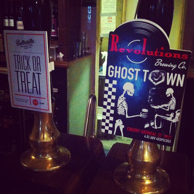 A Nightmare on Elm Street will be hosting 2 wonderful beers especially for All Hallows'! Belleville brewing co's #trick #or #treat #pumpkin #ale & Revolutions #ghostown #cherry #oatmeal #stout! Open from 4pm this afternoon!